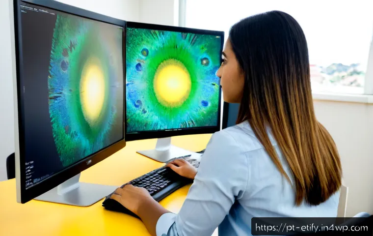 Home 17 전이 학습의 실험적 접근 방법 - Photorealistic university AI research lab in São Paulo, Brazilian female data scientist comparing tw...